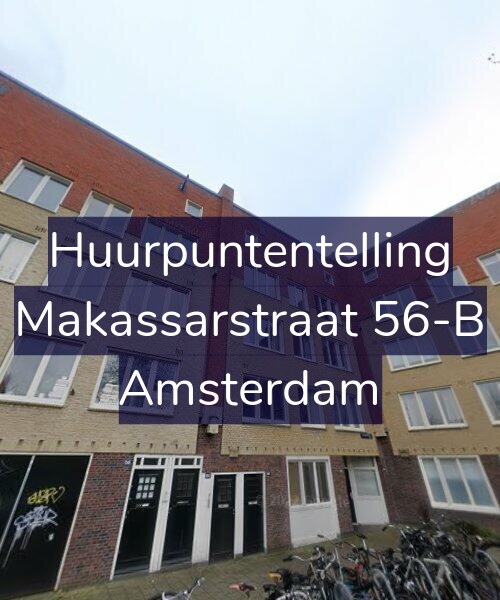 Foto gevel Huurpuntentelling voor Makassarstraat 56-B, Amsterdam
