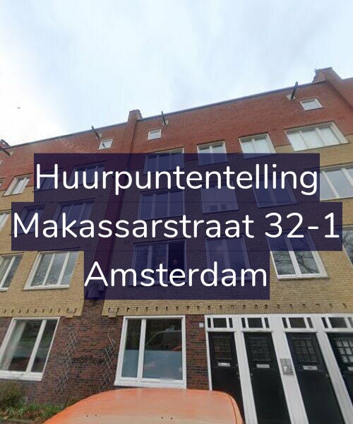 Foto gevel Huurpuntentelling voor Makassarstraat 32-1, Amsterdam