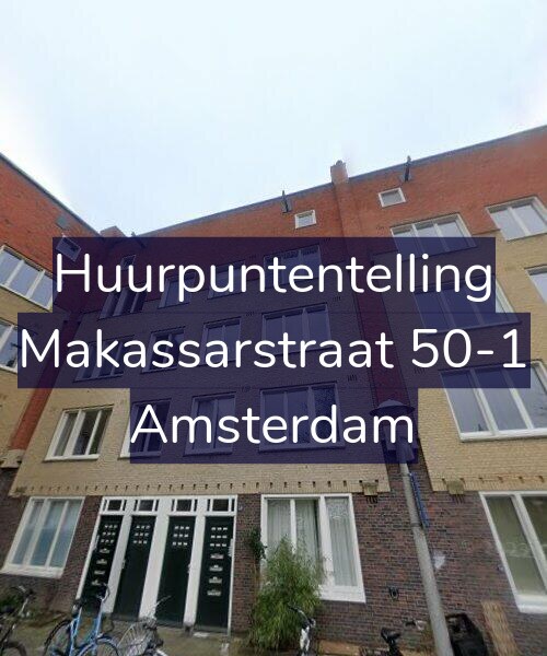 Foto gevel Huurpuntentelling voor Makassarstraat 50-1, Amsterdam