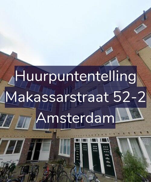Foto gevel Huurpuntentelling voor Makassarstraat 52-2, Amsterdam