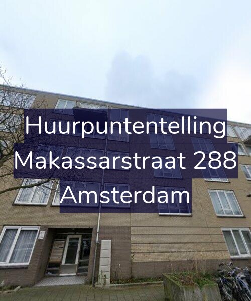 Foto gevel Huurpuntentelling voor Makassarstraat 288, Amsterdam