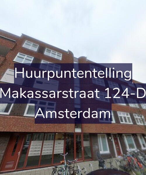 Foto gevel Huurpuntentelling voor Makassarstraat 124-D, Amsterdam