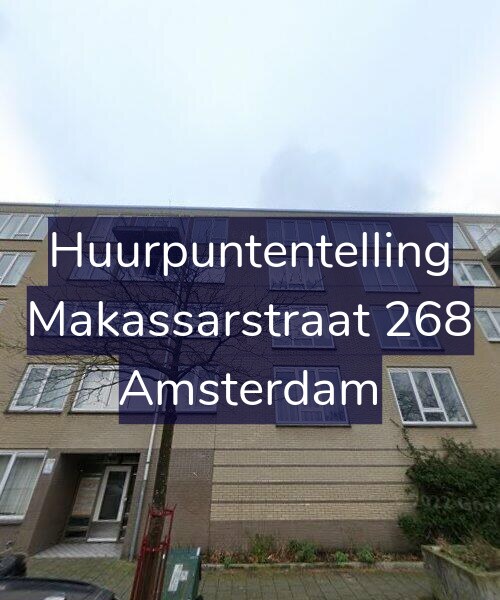 Foto gevel Huurpuntentelling voor Makassarstraat 268, Amsterdam