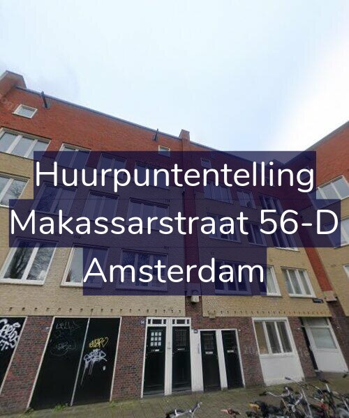 Foto gevel Huurpuntentelling voor Makassarstraat 56-D, Amsterdam