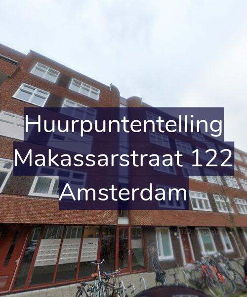 Foto gevel Huurpuntentelling voor Makassarstraat 122, Amsterdam