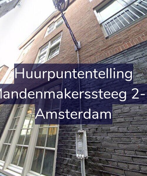 Foto gevel Huurpuntentelling voor Mandenmakerssteeg 2-D, Amsterdam