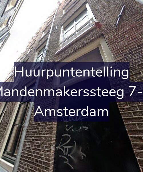 Foto gevel Huurpuntentelling voor Mandenmakerssteeg 7-1, Amsterdam
