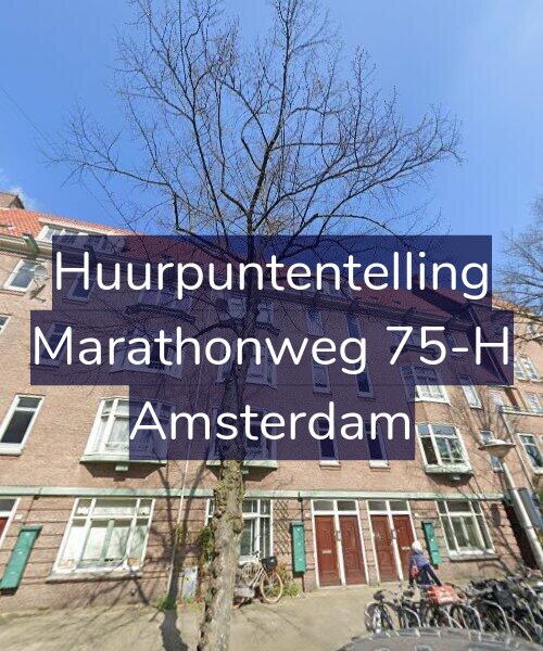 Foto gevel Huurpuntentelling voor Marathonweg 75-H, Amsterdam