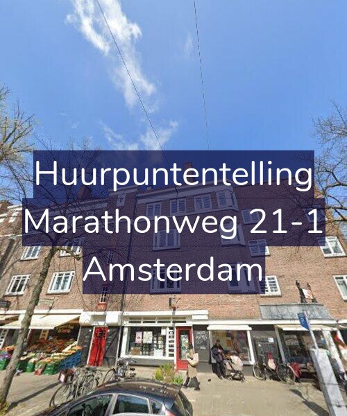 Foto gevel Huurpuntentelling voor Marathonweg 21-1, Amsterdam