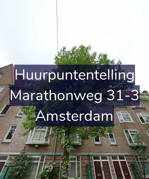 Foto gevel Huurpuntentelling voor Marathonweg 31-3, Amsterdam