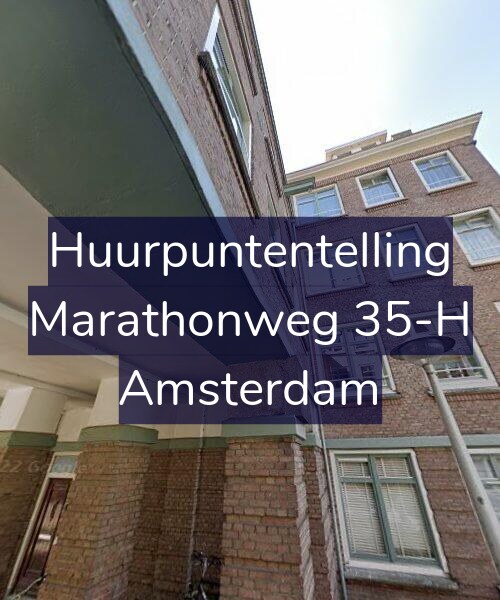 Foto gevel Huurpuntentelling voor Marathonweg 35-H, Amsterdam