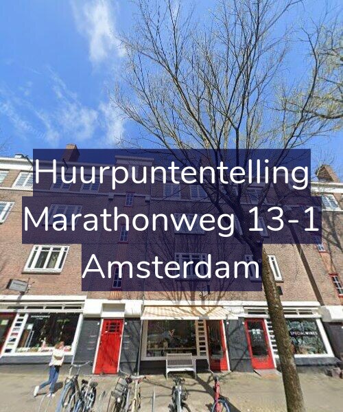 Foto gevel Huurpuntentelling voor Marathonweg 13-1, Amsterdam