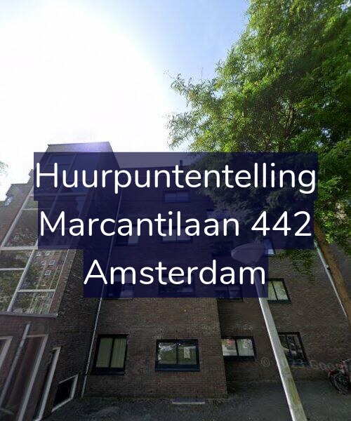 Foto gevel Huurpuntentelling voor Marcantilaan 442, Amsterdam