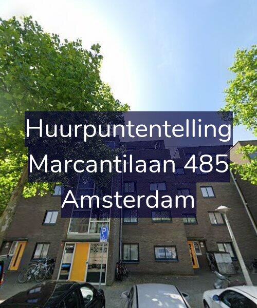 Foto gevel Huurpuntentelling voor Marcantilaan 485, Amsterdam