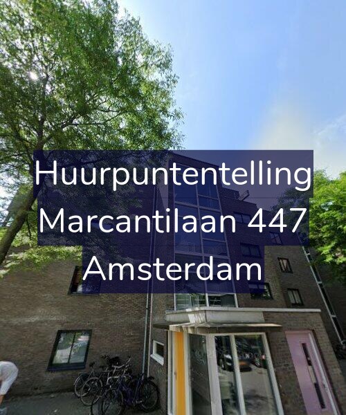 Foto gevel Huurpuntentelling voor Marcantilaan 447, Amsterdam