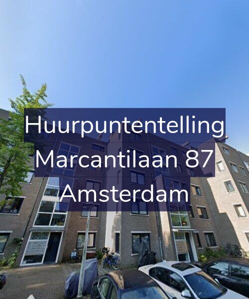 Foto gevel Huurpuntentelling voor Marcantilaan 87, Amsterdam
