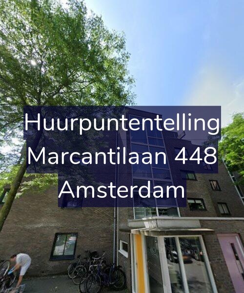 Foto gevel Huurpuntentelling voor Marcantilaan 448, Amsterdam