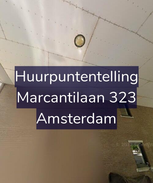 Foto gevel Huurpuntentelling voor Marcantilaan 323, Amsterdam