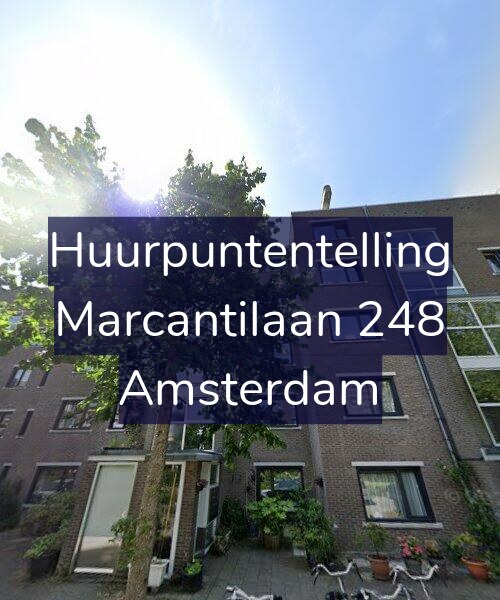 Foto gevel Huurpuntentelling voor Marcantilaan 248, Amsterdam