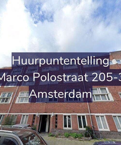 Foto gevel Huurpuntentelling voor Marco Polostraat 205-3, Amsterdam
