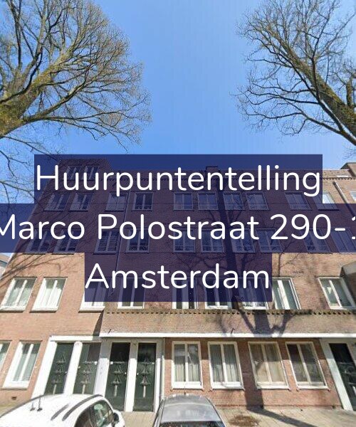Foto gevel Huurpuntentelling voor Marco Polostraat 290-1, Amsterdam