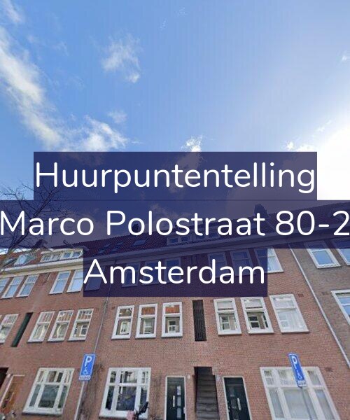 Foto gevel Huurpuntentelling voor Marco Polostraat 80-2, Amsterdam