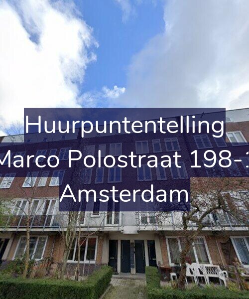 Foto gevel Huurpuntentelling voor Marco Polostraat 198-1, Amsterdam