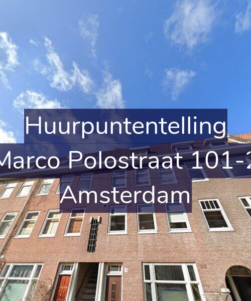 Foto gevel Huurpuntentelling voor Marco Polostraat 101-2, Amsterdam