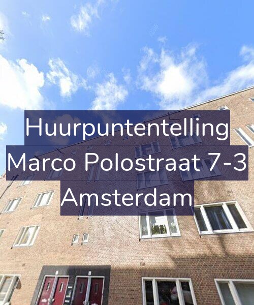 Foto gevel Huurpuntentelling voor Marco Polostraat 7-3, Amsterdam