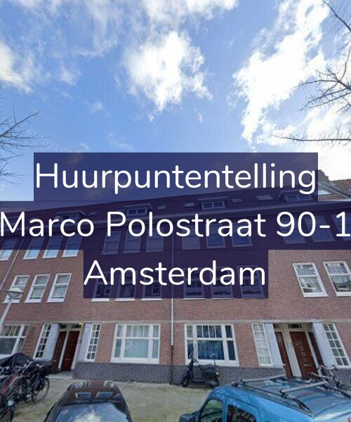 Foto gevel Huurpuntentelling voor Marco Polostraat 90-1, Amsterdam