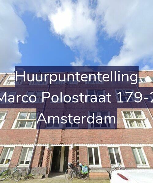 Foto gevel Huurpuntentelling voor Marco Polostraat 179-2, Amsterdam