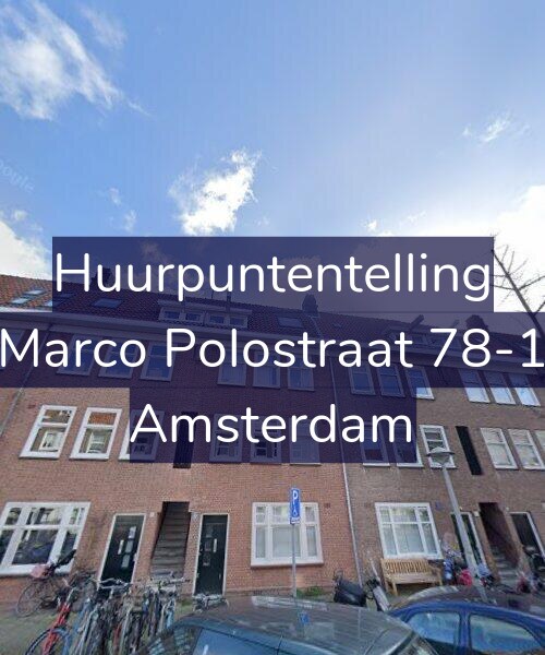 Foto gevel Huurpuntentelling voor Marco Polostraat 78-1, Amsterdam