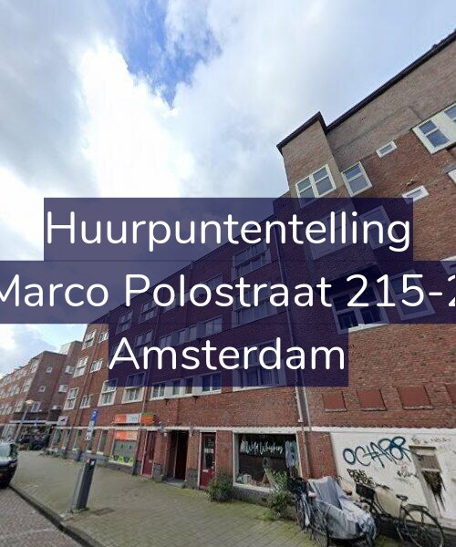 Foto gevel Huurpuntentelling voor Marco Polostraat 215-2, Amsterdam