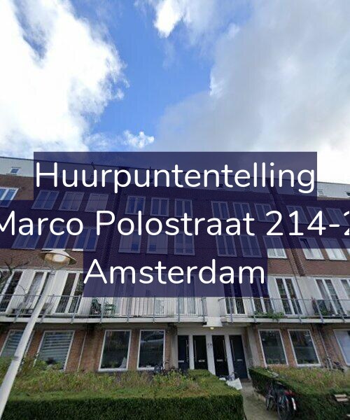 Foto gevel Huurpuntentelling voor Marco Polostraat 214-2, Amsterdam