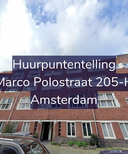 Foto gevel Huurpuntentelling voor Marco Polostraat 205-H, Amsterdam