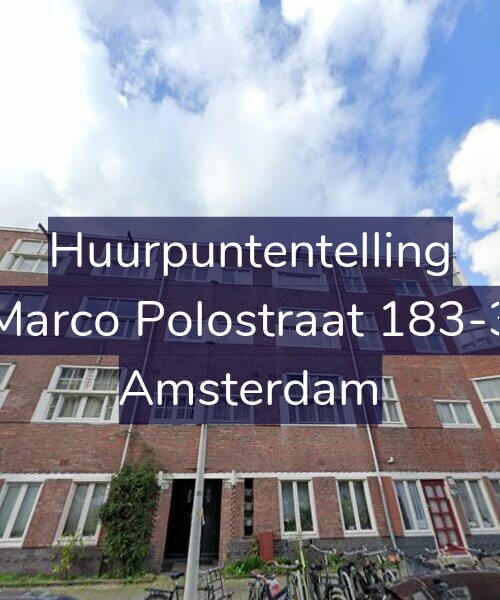 Foto gevel Huurpuntentelling voor Marco Polostraat 183-3, Amsterdam