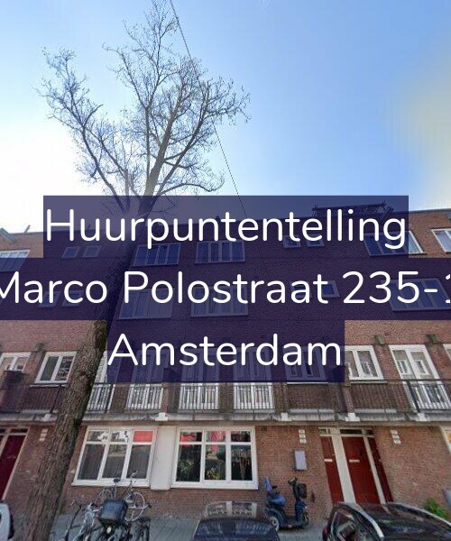 Foto gevel Huurpuntentelling voor Marco Polostraat 235-1, Amsterdam