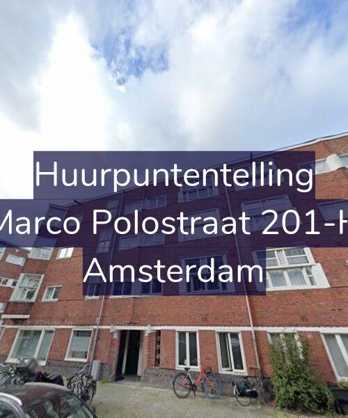 Foto gevel Huurpuntentelling voor Marco Polostraat 201-H, Amsterdam
