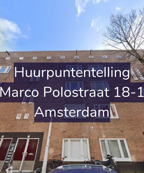 Foto gevel Huurpuntentelling voor Marco Polostraat 18-1, Amsterdam