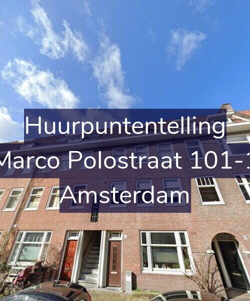 Foto gevel Huurpuntentelling voor Marco Polostraat 101-1, Amsterdam