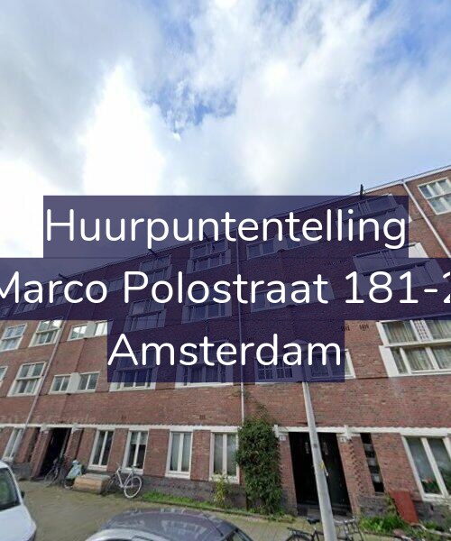 Foto gevel Huurpuntentelling voor Marco Polostraat 181-2, Amsterdam