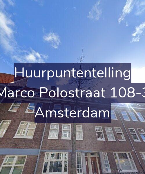 Foto gevel Huurpuntentelling voor Marco Polostraat 108-3, Amsterdam