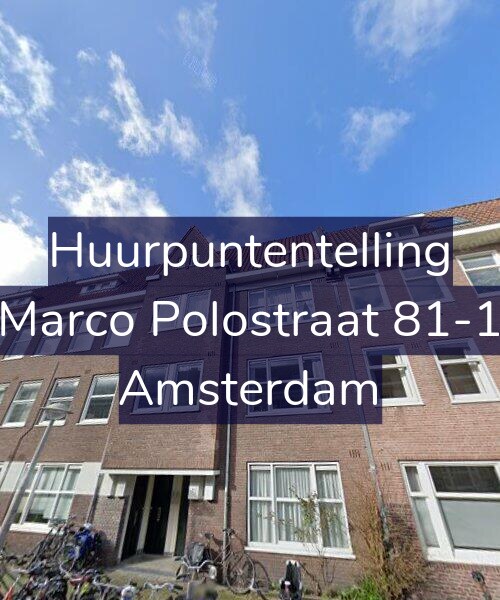 Foto gevel Huurpuntentelling voor Marco Polostraat 81-1, Amsterdam