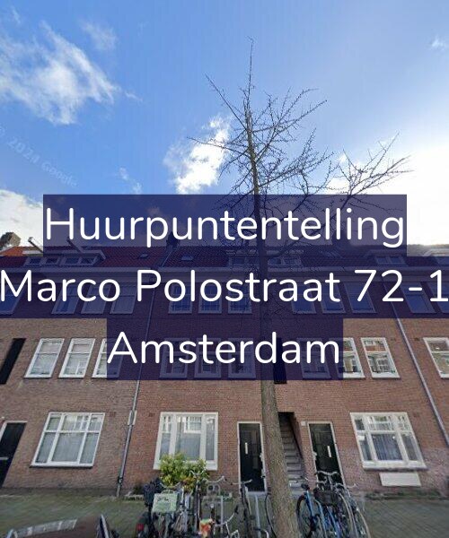 Foto gevel Huurpuntentelling voor Marco Polostraat 72-1, Amsterdam