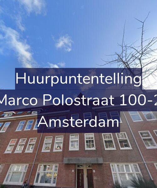 Foto gevel Huurpuntentelling voor Marco Polostraat 100-2, Amsterdam