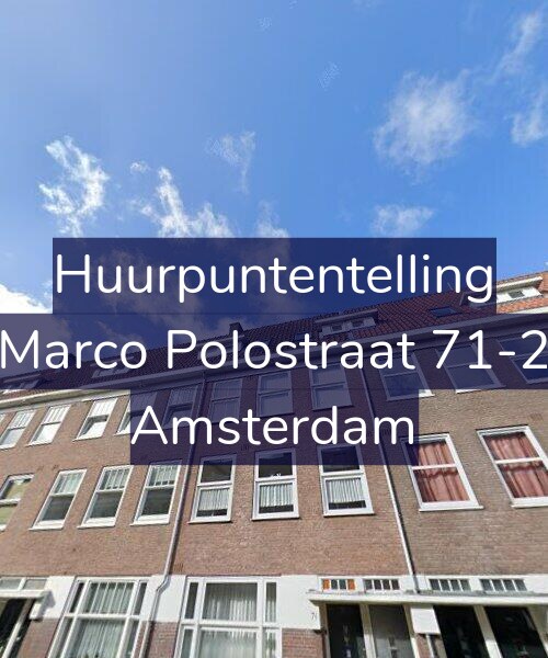 Foto gevel Huurpuntentelling voor Marco Polostraat 71-2, Amsterdam