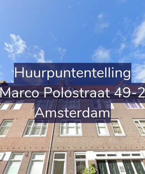 Foto gevel Huurpuntentelling voor Marco Polostraat 49-2, Amsterdam