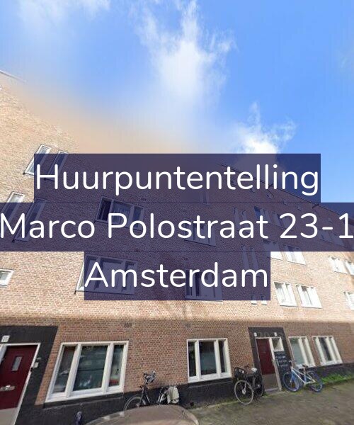 Foto gevel Huurpuntentelling voor Marco Polostraat 23-1, Amsterdam