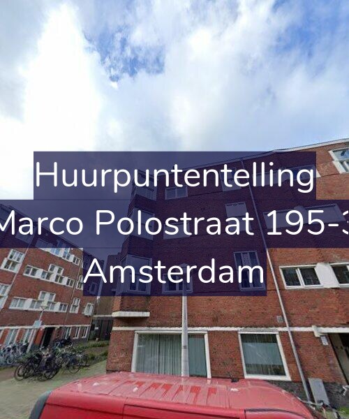 Foto gevel Huurpuntentelling voor Marco Polostraat 195-3, Amsterdam