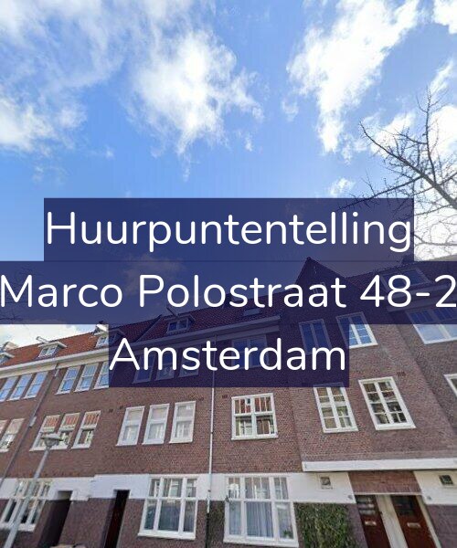 Foto gevel Huurpuntentelling voor Marco Polostraat 48-2, Amsterdam